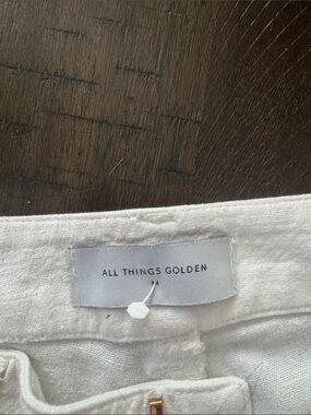 All Things Golden Women's Straight Leg Pants — White